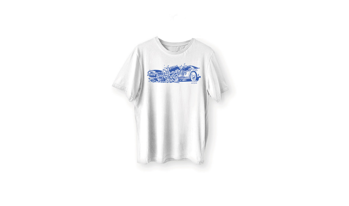 Crash Shirt weiss/blau