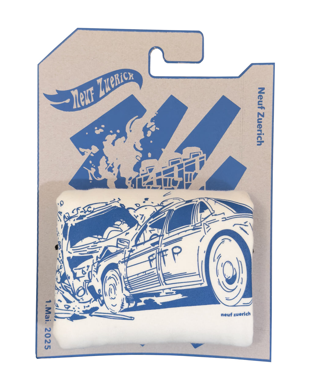 Crash Shirt weiss/blau