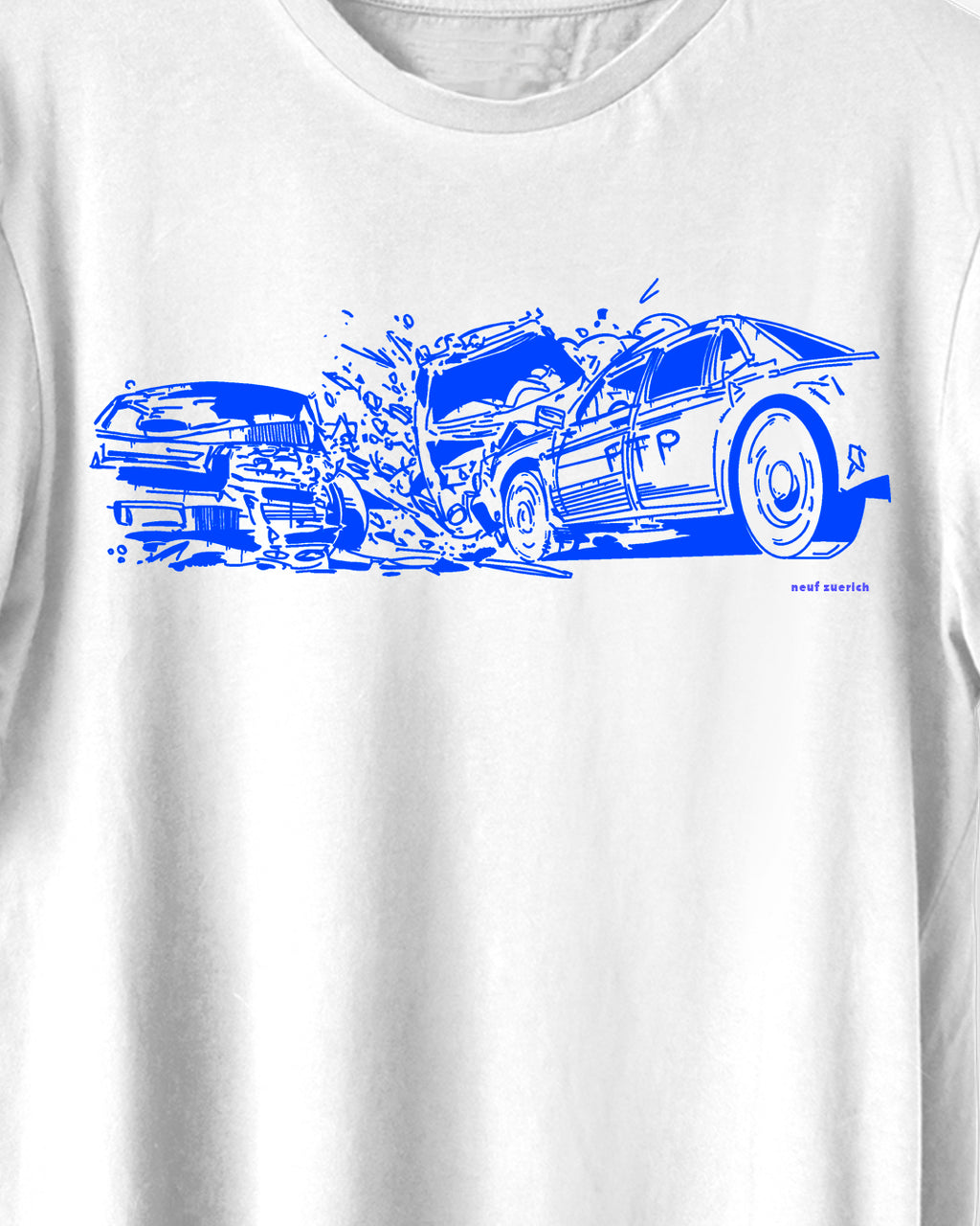 Crash Shirt weiss/blau