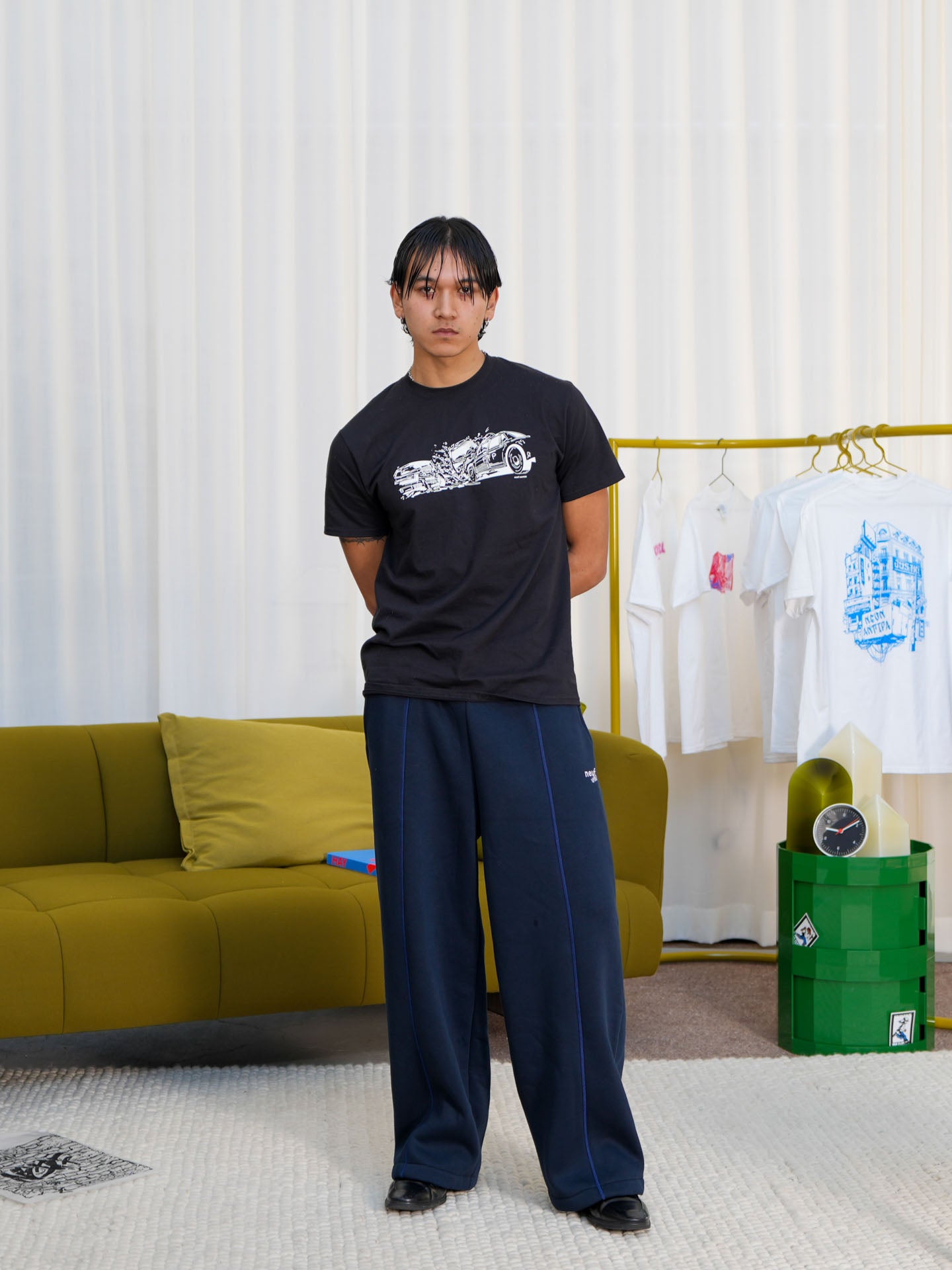 Neuf Straight-Leg Jogger – Navy Blue