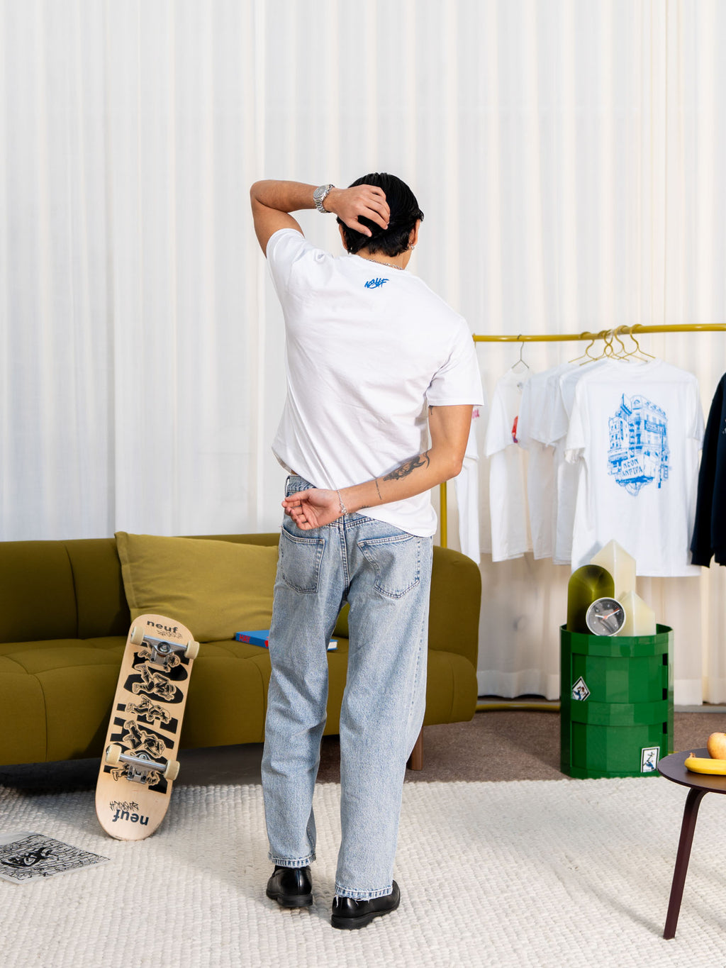 Crash Shirt weiss/blau