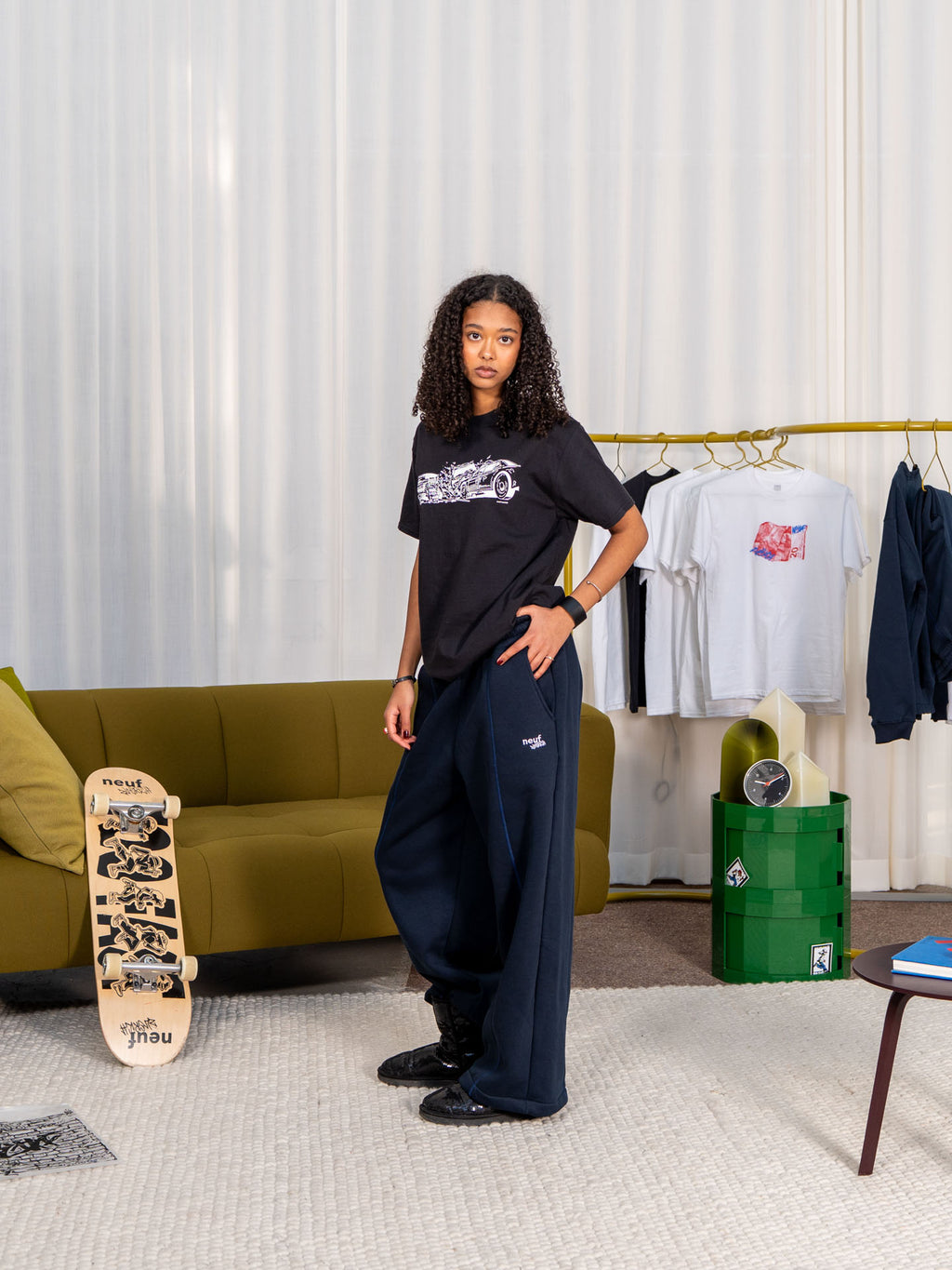 Neuf Straight-Leg Jogger – Navy Blue